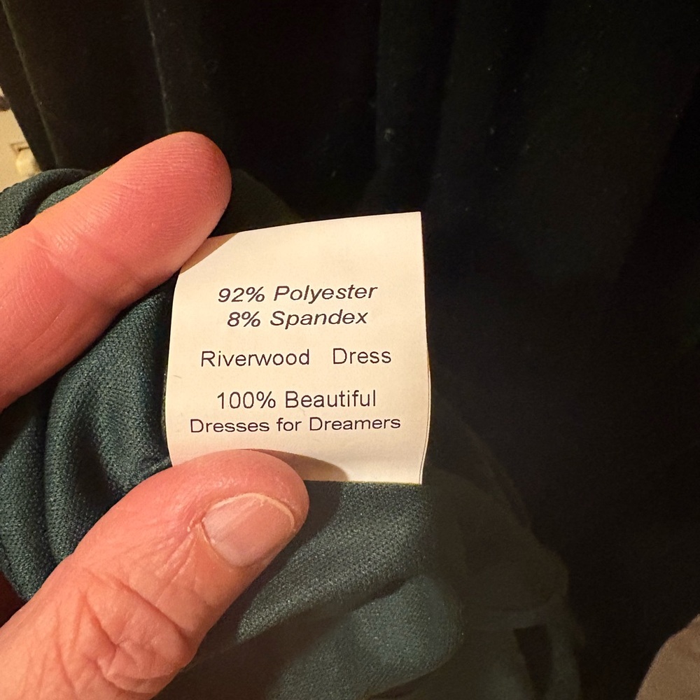NWT Jessakae Riverwood Green Velvet Midi Dress - Picture 9 of 9